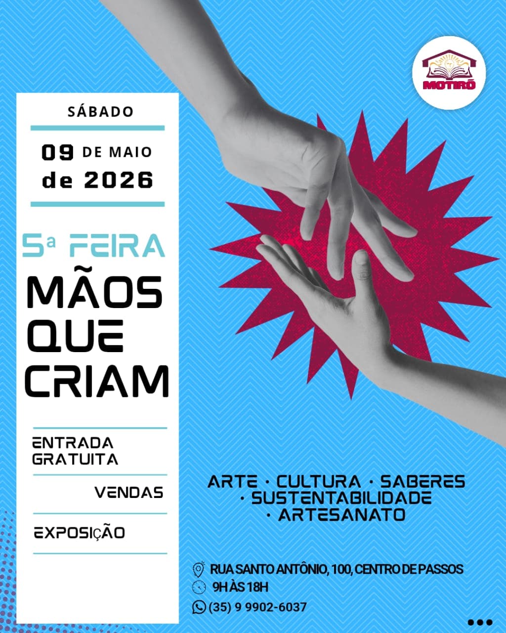 Divulgação da 7ª Feira Mãos que Criam.